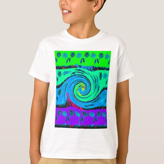 Camiseta Guay I Love Hawaii: Diseño de patrones de arte pop (Anverso)