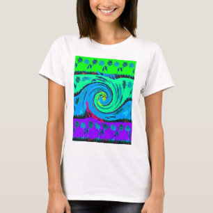 Camiseta Guay I Love Hawaii: Diseño de patrones de arte pop