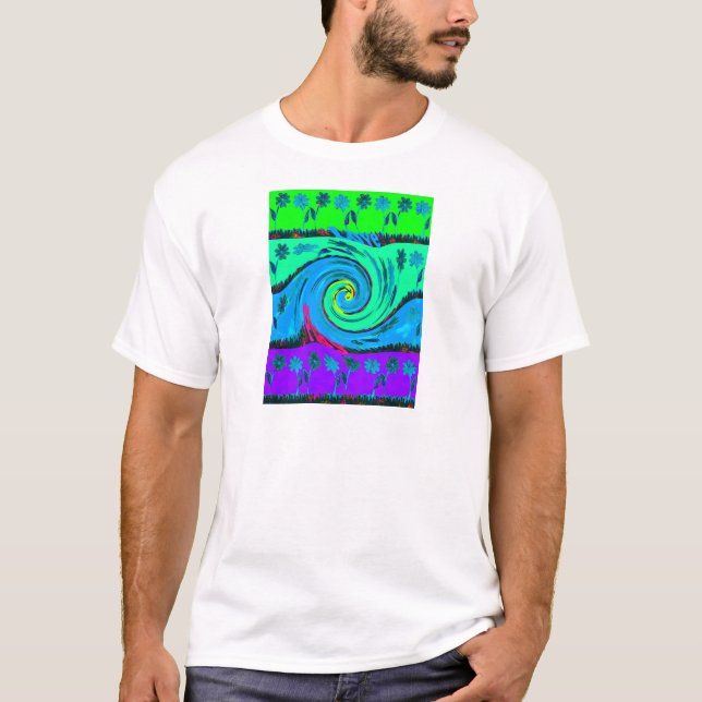 Camiseta Guay I Love Hawaii: Diseño de patrones de arte pop (Anverso)