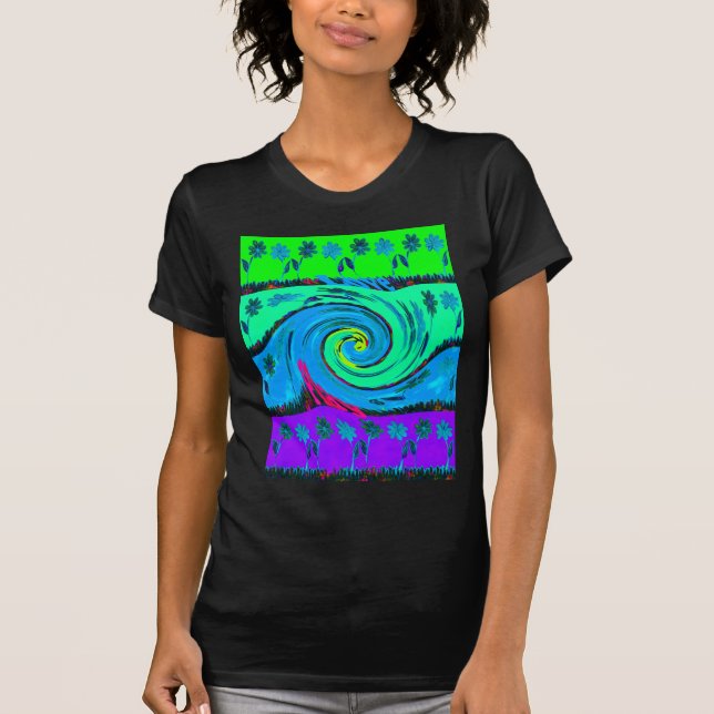 Camiseta Guay I Love Hawaii: Diseño de patrones de arte pop (Anverso)