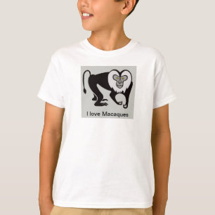Camiseta Guay I love MACAQUES - Animación en peligro