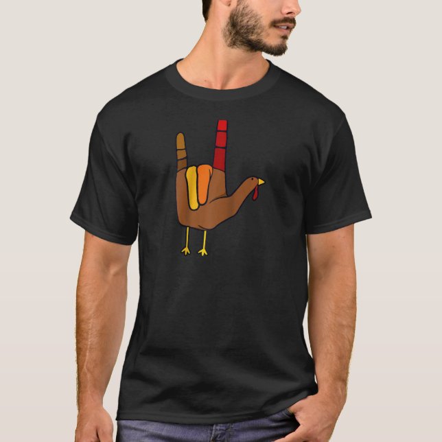 Camiseta Guay I Love You Rótulo Language Funny Turkey Thank (Anverso)