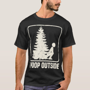 Camiseta Guay I Poop Afuera Camping Masculino Al Aire Libre
