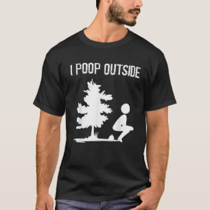 Camiseta Guay I Poop Outside Funny Cam de Pooping masculino