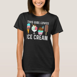 Camiseta Guay Ice Cream Art Para Chicas Kid Gelato Cone Fro