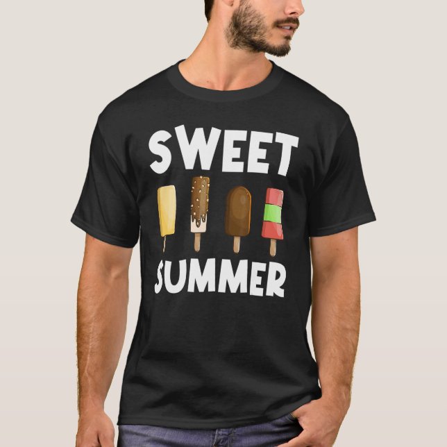 Camiseta Guay Ice Pop Para Hombres Mujeres Helado Mano Cong (Anverso)