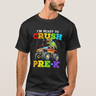 Camiseta Guay Im Listo Para Aplastar Dinosau Camión De Mons