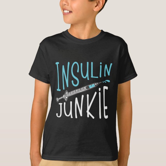 Camiseta Guay Insulina Junkie Fun Diabetes Awareness Gift M (Anverso)