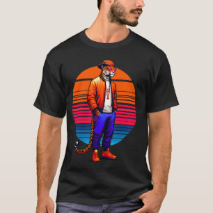 Camiseta Guay Jaguar Moderno Estilo Urbano Sunset Retro Art