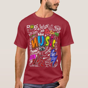 Camiseta Guay Jazz Disco Song Music Reggae Rockn Roll Pop