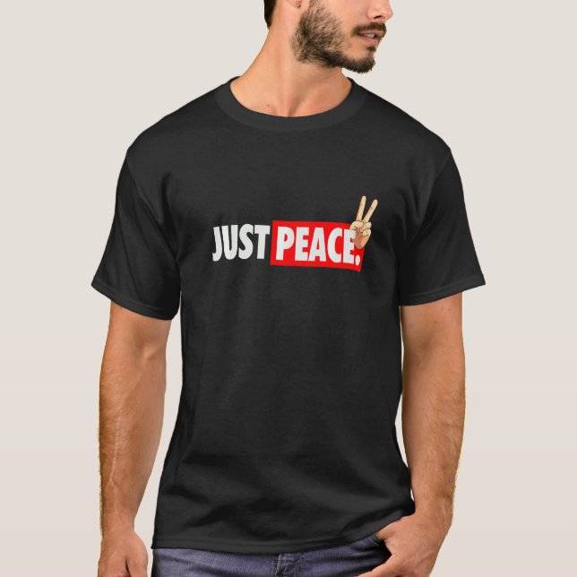Camiseta Guay Just Peace Nur Peace Against War Solidarity (Anverso)