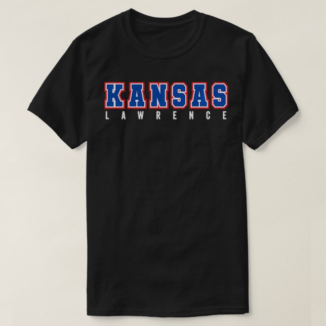 Camiseta Guay KANSAS Blue & Red Kansas All Caps KANSAS Old (Diseño del anverso)