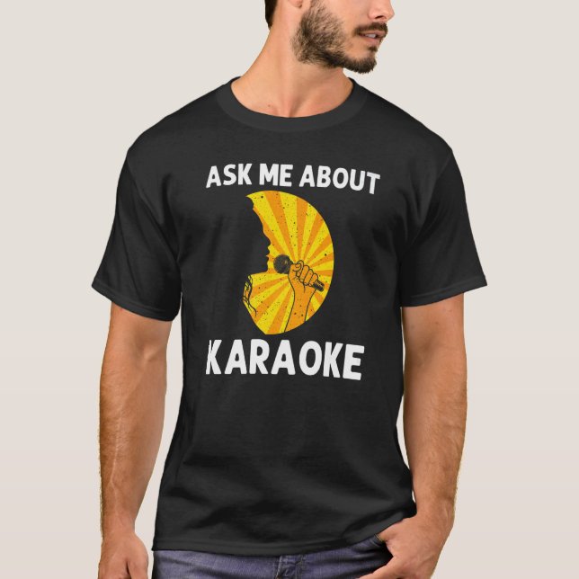 Camiseta Guay Karaoke Para Hombres Cantante Micrófono Karao (Anverso)