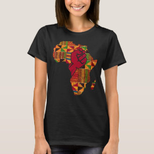 Camiseta Guay Kente Cloe Art Men Women Africa Map Black Po