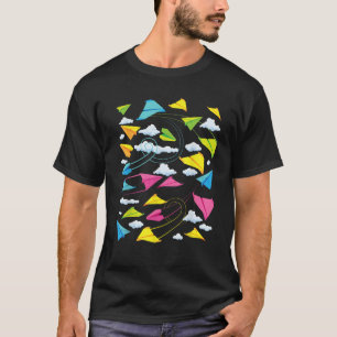 Camiseta Guay Kids Colorful Paper Plane Funny Origami Airpl