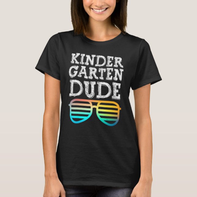 Camiseta Guay Kindergarten Dude Divertido niños gafas de so (Anverso)
