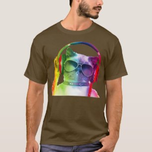 Camiseta Guay Kitty DJ Music Electro Fiestas gráficos