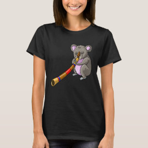 Camiseta Guay Koala Jugando A Didgeridoo Oso Gracioso Music