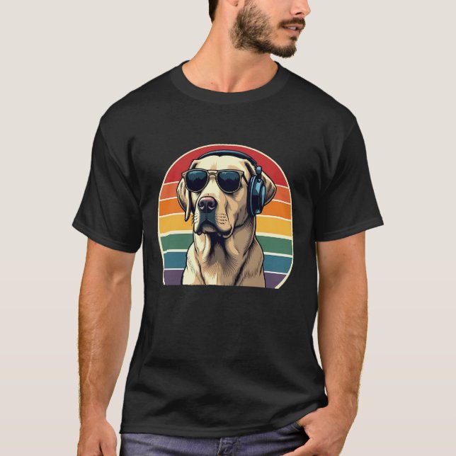 Camiseta Guay Labrador DJ - Music Lover's (Anverso)