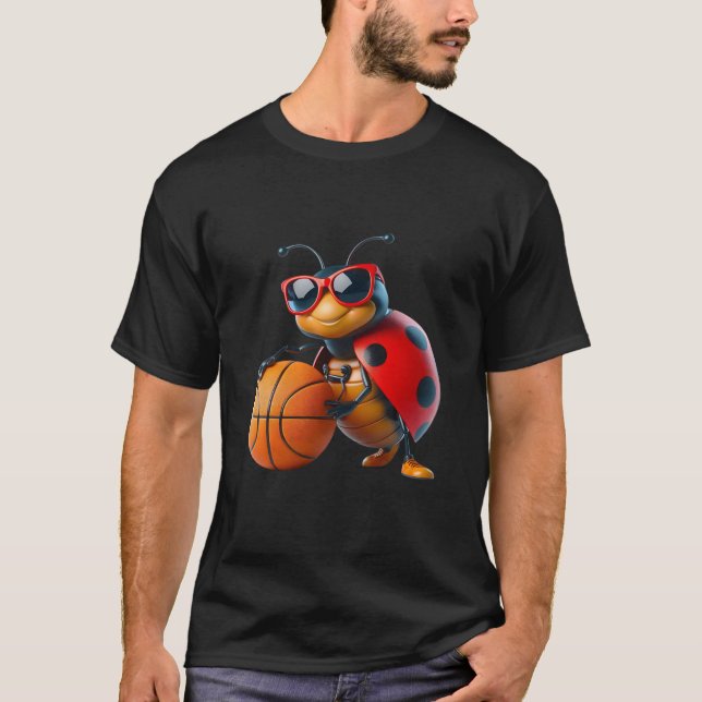 Camiseta Guay LadyBug Play BasketBall Insectos Lover Basket (Anverso)