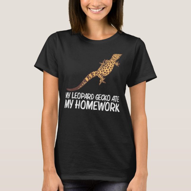 Camiseta Guay Leopard Gecko Para Niños Pequeños Dinosaurios (Anverso)