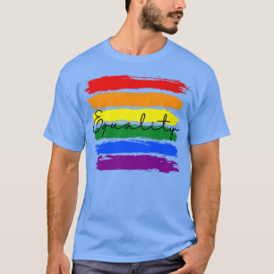 Camiseta Guay Lgbt Bandera del Orgullo Arcoiris Diseño Just