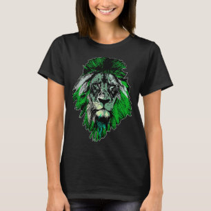 Camiseta Guay Lion Camouflage Animal Face Big Cat