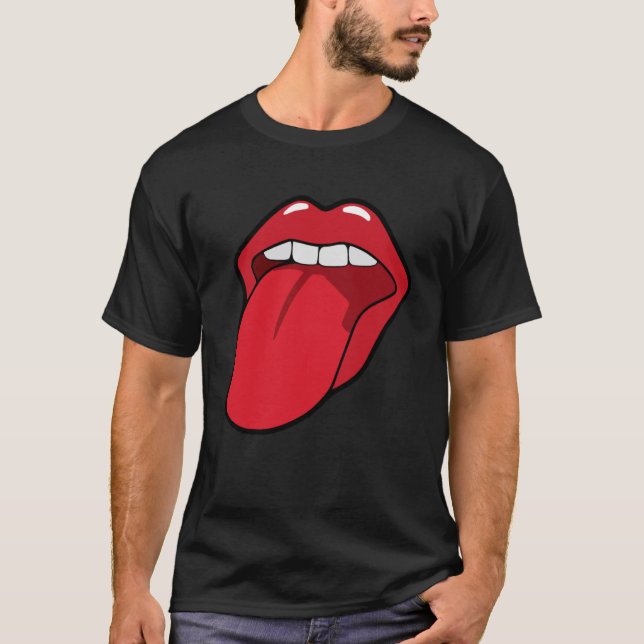 Camiseta Guay Lips Bite Kiss Me Red Lips Día de la Madre (Anverso)
