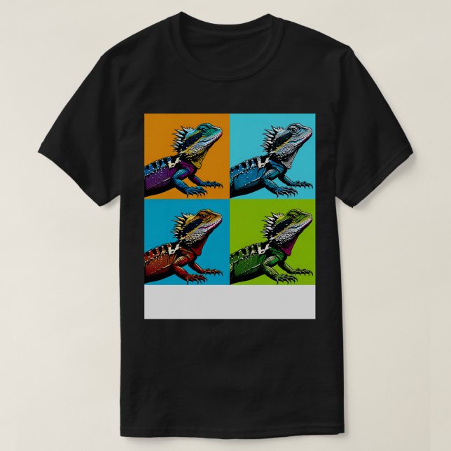 Camiseta Guay Lizard, el arte del dragón de agua australian (Diseño del anverso)