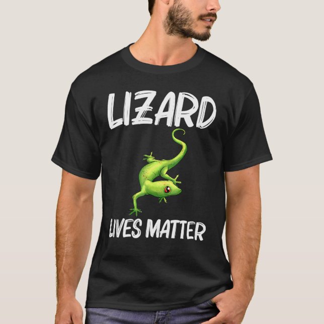 Camiseta Guay Lizard Para Hombres Mujeres Gecko Green Repti (Anverso)