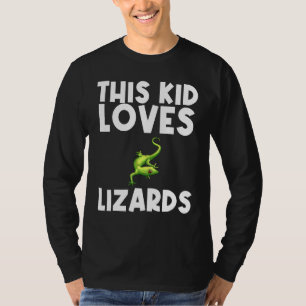 Camiseta Guay Lizard Para Niño Chica Gecko Green Reptile A