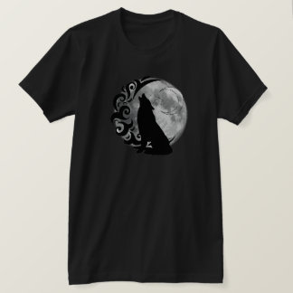 Camiseta Guay Lobo oscuro Black Full Moon Star Retro Magic
