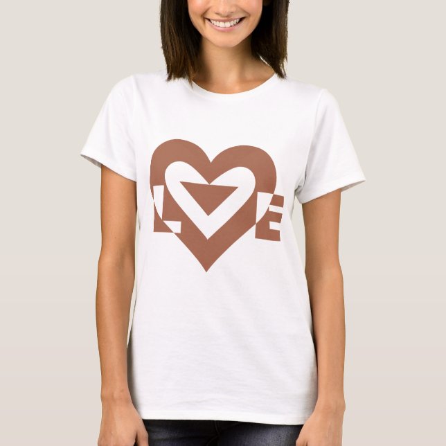 Camiseta Guay Love Graphic, Mocha Brown (Anverso)