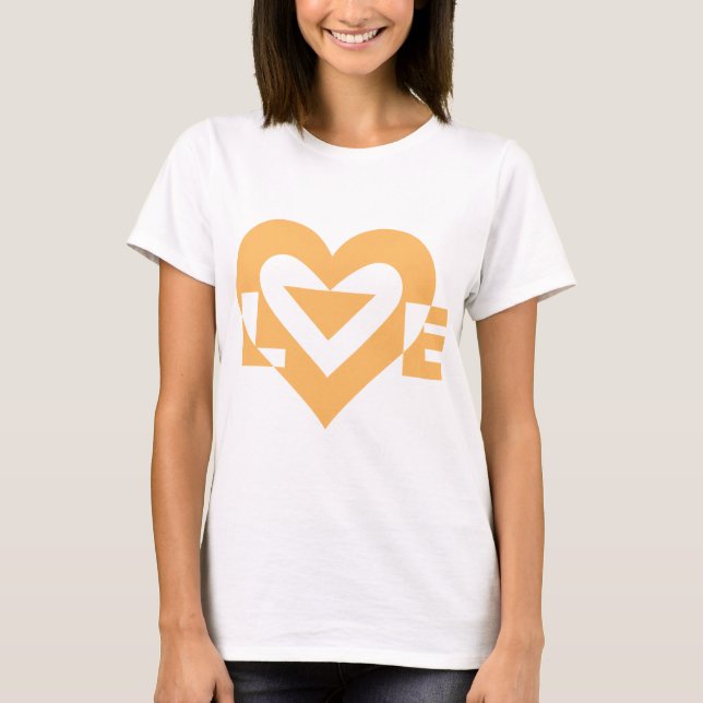 Camiseta Guay Love Graphic, Naranja (Anverso)