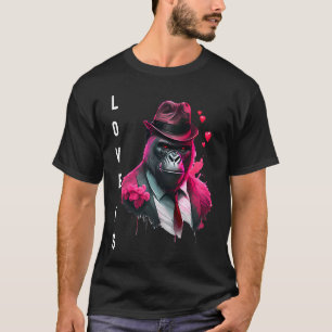 Camiseta Guay Love is With Heart Animal El día de San Valen