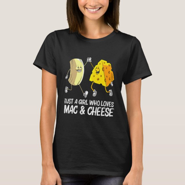 Camiseta Guay Mac & Cheese Para Chicas Niños Quesos Hornead (Anverso)