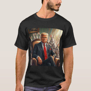 Camiseta Guay MAGA Rabbit TRUMP rodeado de BUNNYS divertido