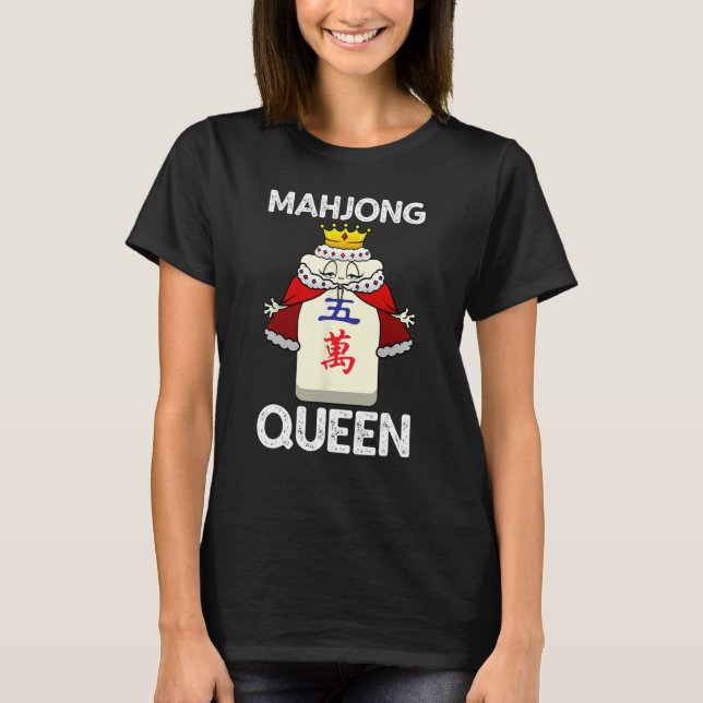 Camiseta Guay Mahjong Para Mujeres Chicas Chinas Mah Jongg  (Anverso)