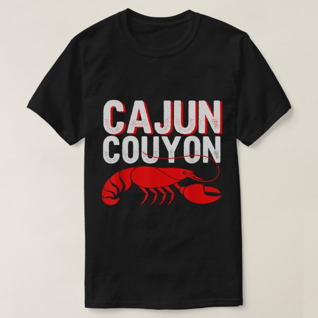 Camiseta Guay Mardi Gras Cajun Couyon Divertido argot cultu (Diseño del anverso)