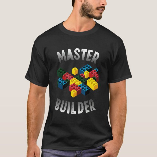 Camiseta Guay Master Builder Funny Building Blocks Tee for (Anverso)