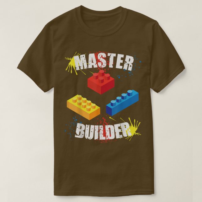 Camiseta Guay Master Builder Funny Building Bloques Hombres (Diseño del anverso)