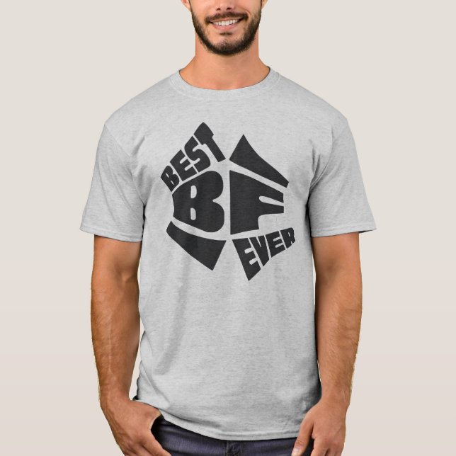 Camiseta Guay mejor bf jamás gráfico para un amigo de la no (Anverso)