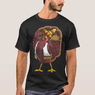 Camiseta Guay Mexican Turkey Sirviendo Tacos Graciosamente