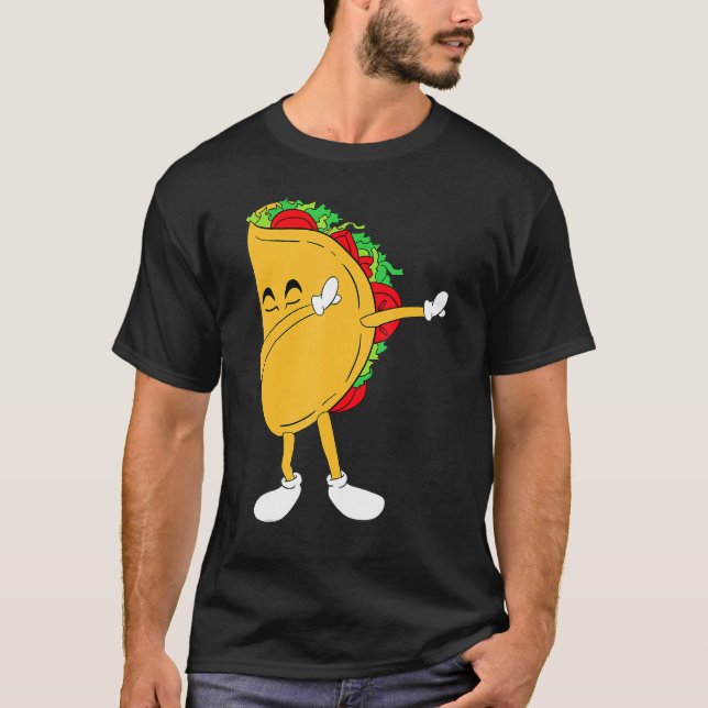 Camiseta Guay México Dabbing Taco Funny Food mexicano (Anverso)