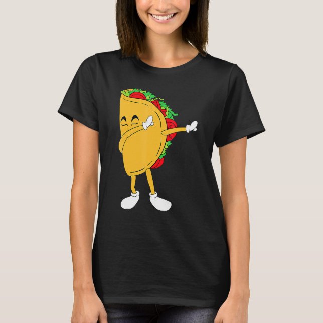 Camiseta Guay México Dabbing Taco Funny Food mexicano (Anverso)