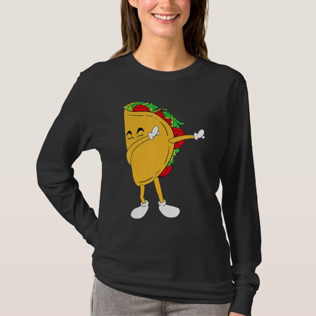 Camiseta Guay México Dabbing Taco Funny Food mexicano (Anverso)