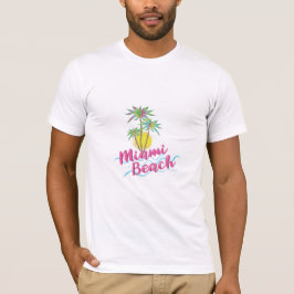 Camiseta Guay Miami Beach, Florida Palm Trees Graphic
