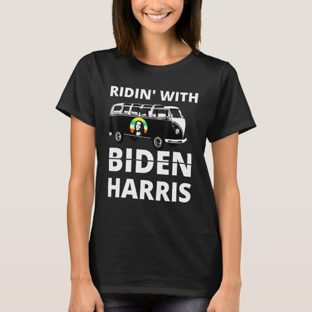 Camiseta Guay Micro Bus Surf Van Ridin Con Harris (Anverso)