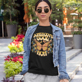 Camiseta Guay Mom Butterfly Wild Flower Vintage Retro
