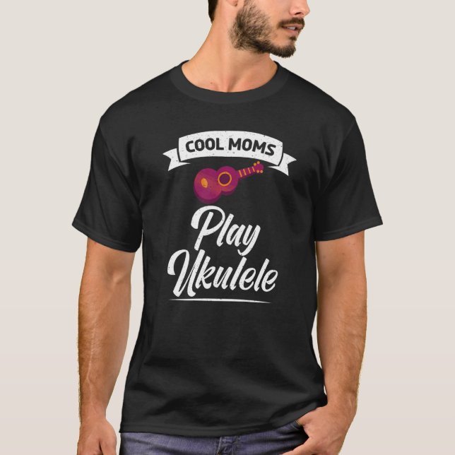 Camiseta Guay Moms Juega A Ukulele Uke Music Ukulele Mom (Anverso)